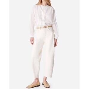 NEW VANESSABRUNO caleb denim jeans in ecru